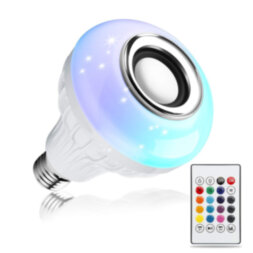 Лампа LED с MP3 Bluetooth колонкой, USB и пультом LED Music Bulb Light