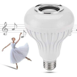 Лампа LED с MP3 Bluetooth колонкой  и пультом LED Music Bulb Light