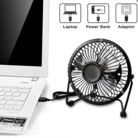 Настольный металлический USB-вентилятор Mini Fan