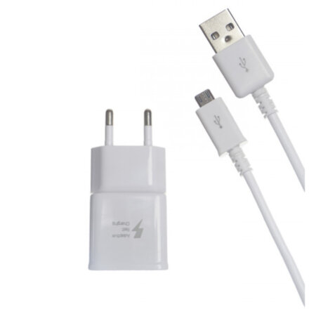 Сетевой адаптер Foxconn USB блок питания для Samsung S6 5V/2A White (кабель MicroUSB)