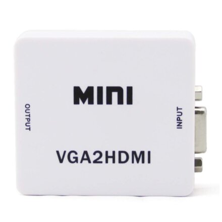 Адаптер конвертер Mini VGA в HDMI 1080p