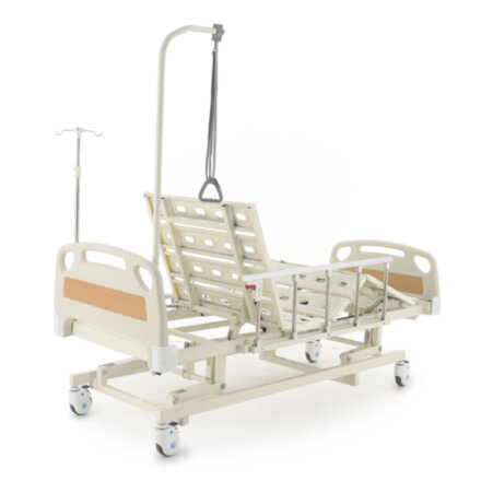 Кровать механическая Med-Mos E-31 (ММ-3014Н-00) (3 функции) с ростоматом и полкой