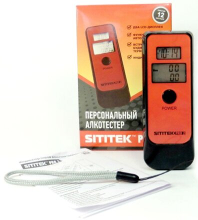 Алкотестер SITITEK PRO2 (с часами)