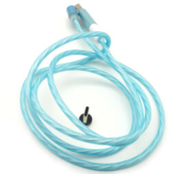 Магнитный светящийся кабель USB 2.0 для зарядки Lighting, 360°, 1m