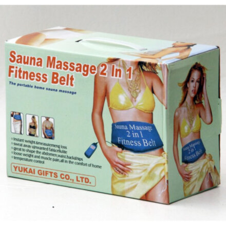 Пояс для похудения Sauna Massage 2 in 1 Fitness Belt