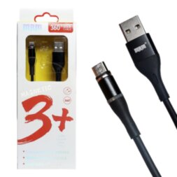 Магнитный кабель MRM 360° Micro-USB 1m (силиконовый)