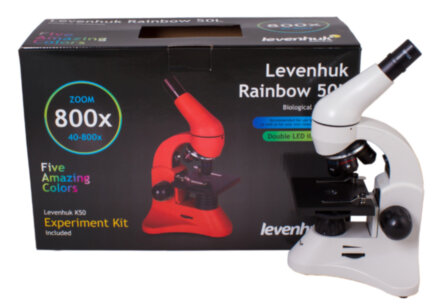Микроскоп Levenhuk Rainbow 50L Moonstone