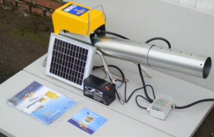 Комплект пропанового отпугивателя птиц ZonMark Solar с солнечной панелью