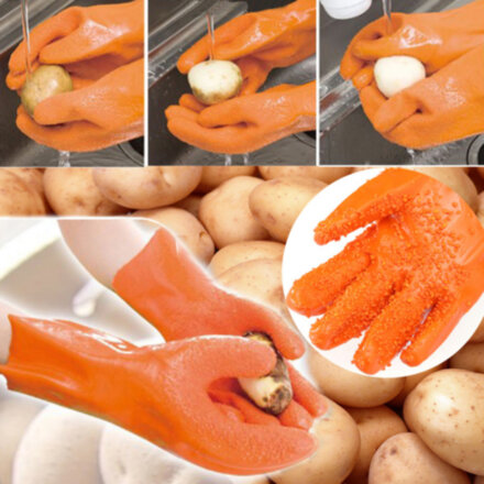 Перчатки Татер Миттс (Tater Mitts) для чистки овощей и картофеля