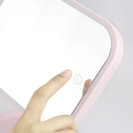 Зеркало косметическое настольное складное с LED подсветкой
