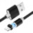 Магнитный кабель X-Cable для зарядки Micro-USB, 360°, 1m (тканевый) черный