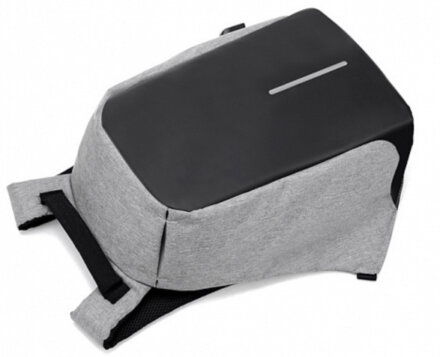 Умный рюкзак антивор с защитой от карманников, серый